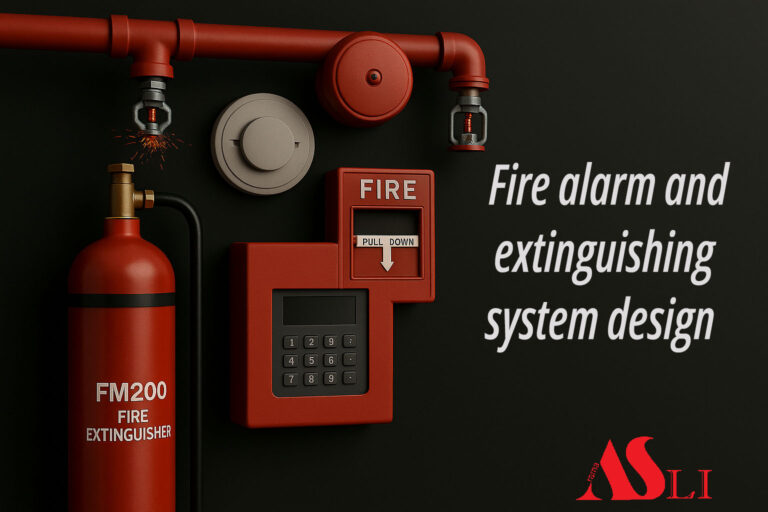 Fire alarm and extinguishing system design
